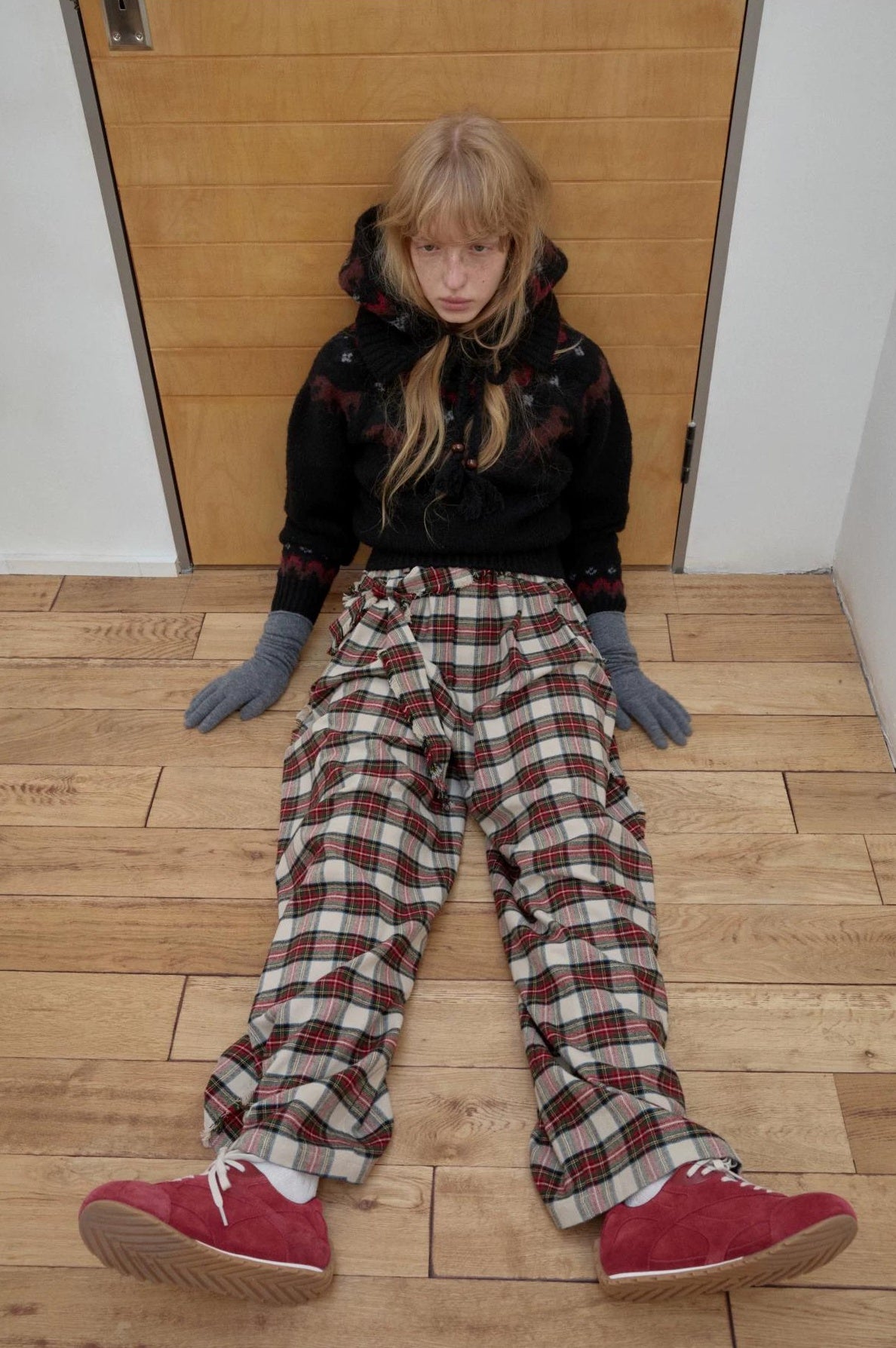 1JINN STUDIO | PLUNGING NECK KNIT SWEATER【ID:TN00068】