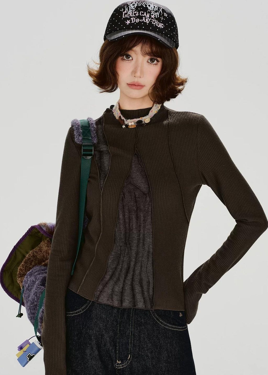 Girlyhalo |  RETRO SPICE GIRLS LONG SLEEVE TOP【ID:TN00013】