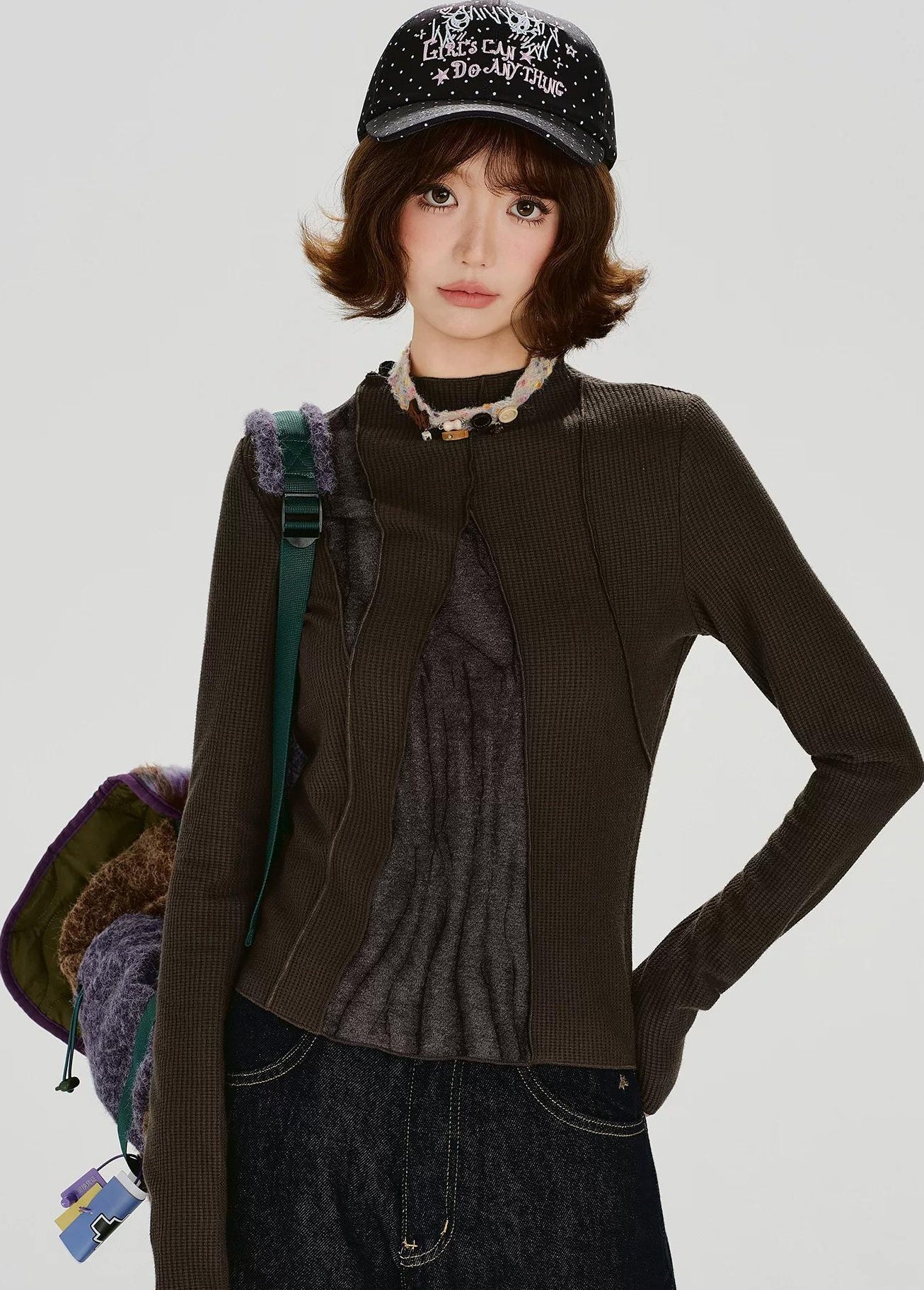 Girlyhalo |  RETRO SPICE GIRLS LONG SLEEVE TOP【ID:TN00013】