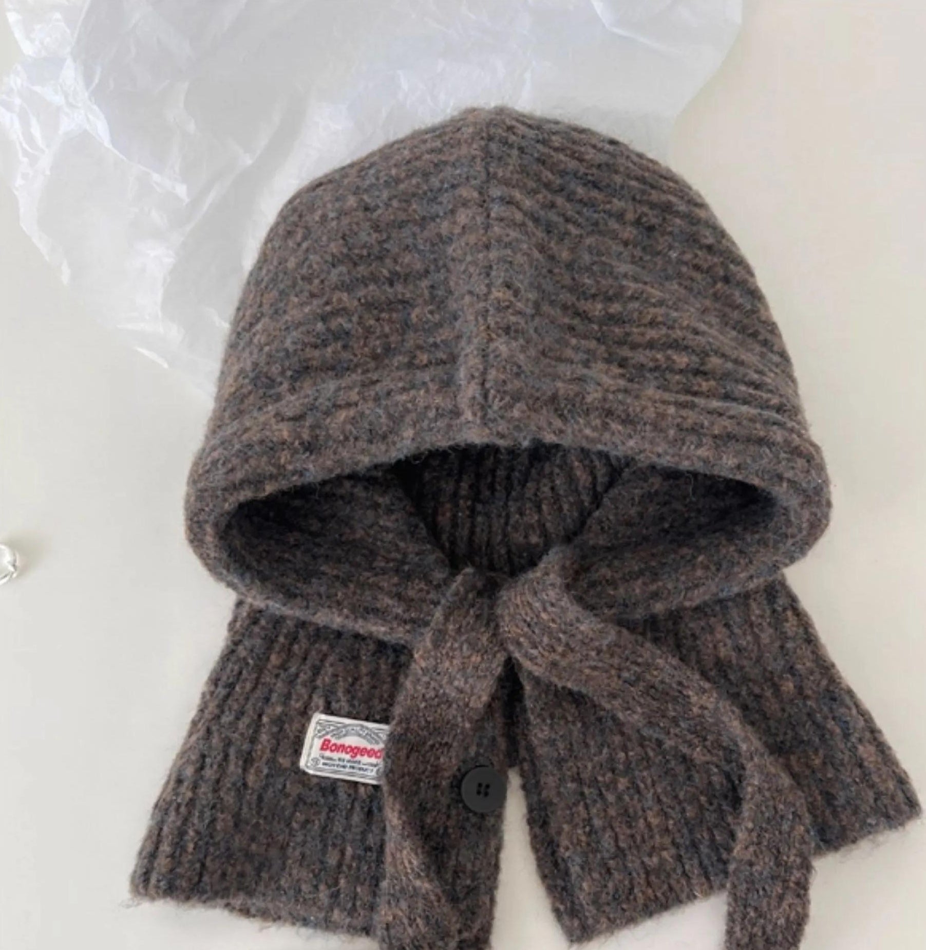 TRIA SELECT |  WINTER KNIT BALACLAVA SCARF HAT【ID:TN00004】