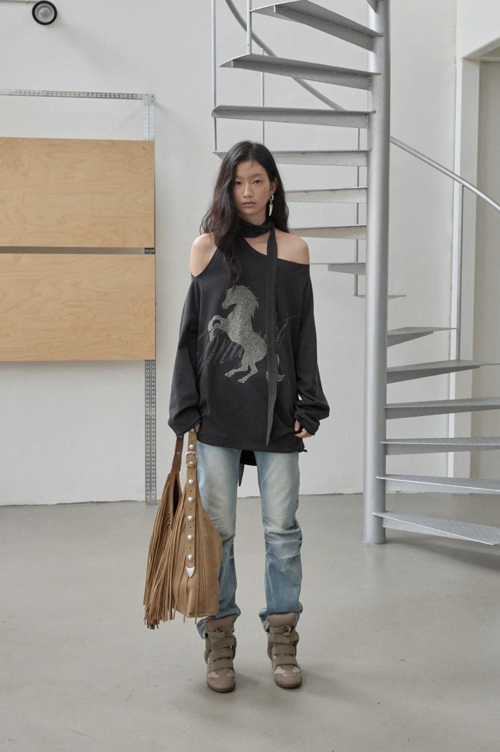 1JINN STUDIO | VINTAGE WHISKERS LOW-WAIST JEANS【ID:TN00070】