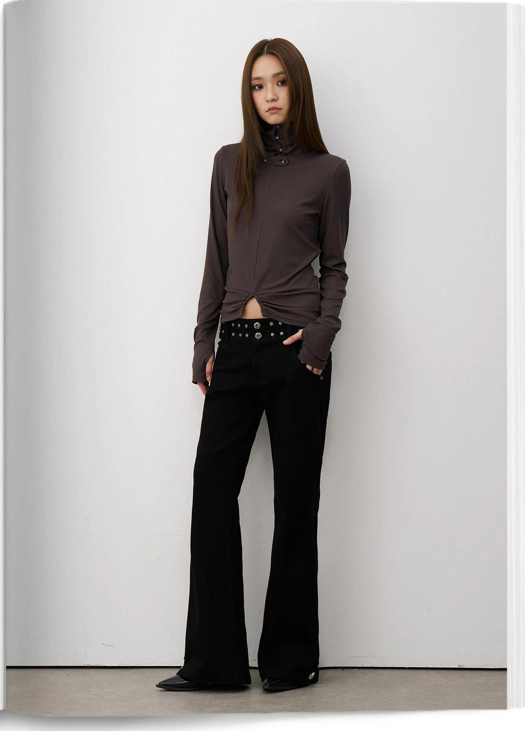 THELIGHT | DRAPED MICRO LAMA PANTS【ID:TN00116】