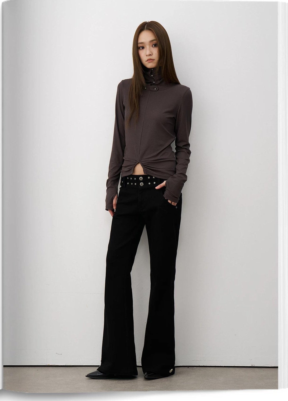 THELIGHT | DRAPED MICRO LAMA PANTS【ID:TN00116】