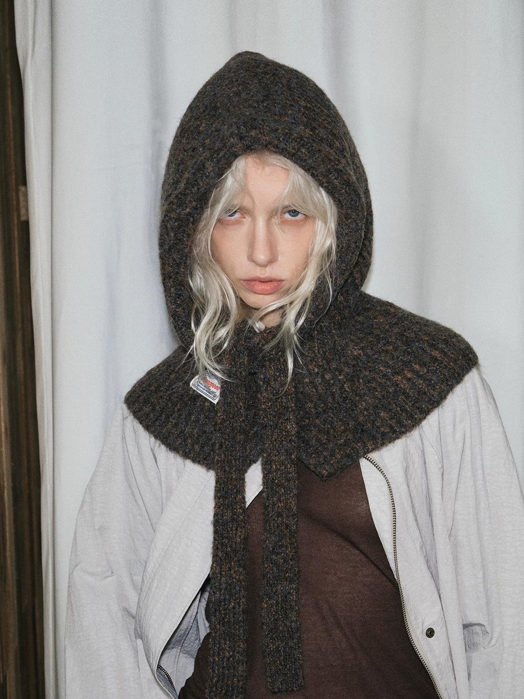 TRIA SELECT |  WINTER KNIT BALACLAVA SCARF HAT【ID:TN00004】