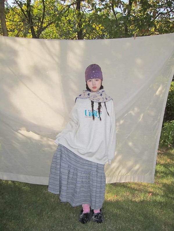 3months | LAZY CHIC LETTER SWEATER【ID:TN00035】