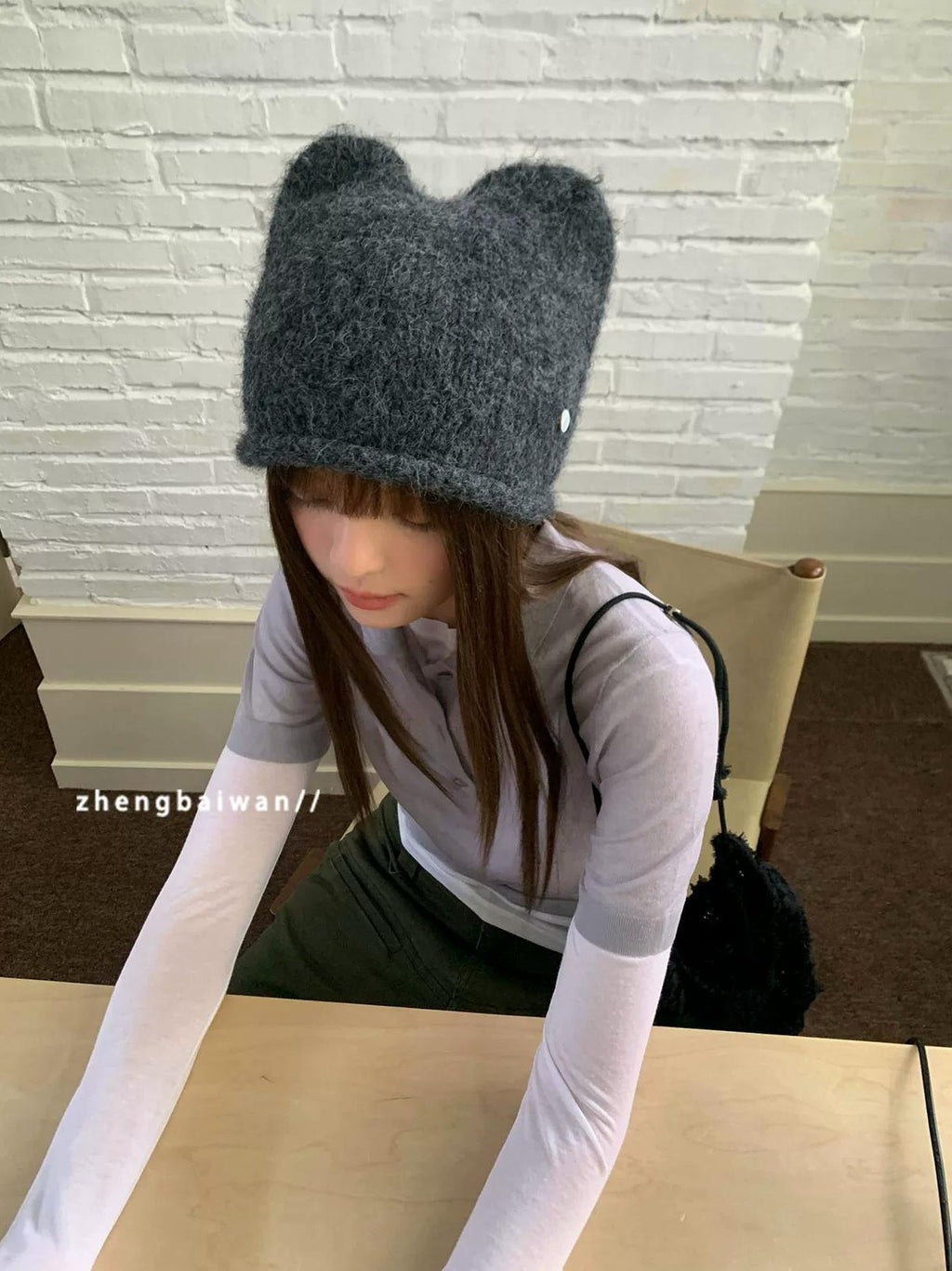 TRIA SELECT | FLUFFY CAT EARS WOOL CAP【ID:TN00085】