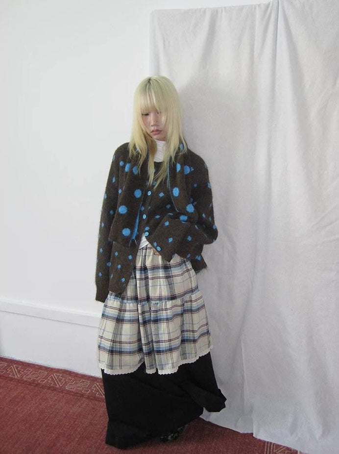 3months |  LOOSE KNITTED SWEATER JACKET【ID:TN00019】