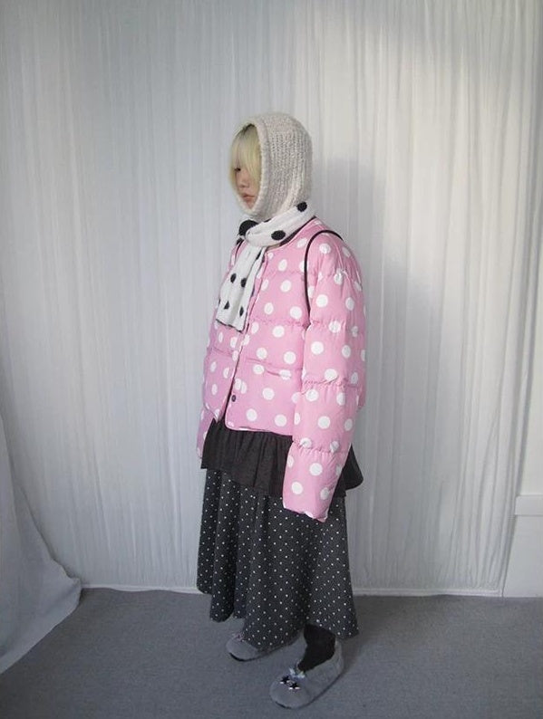 3months |  COLOR COLLISION POLKA DOT JACKET【ID:TN00024】