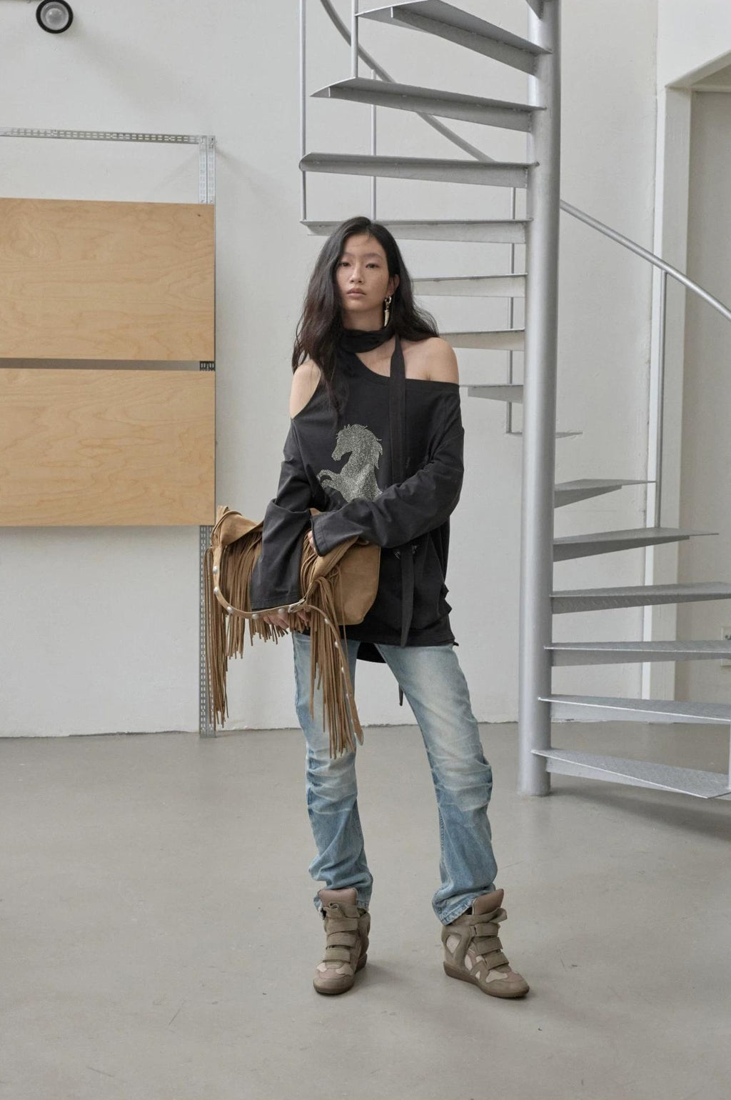 1JINN STUDIO | VINTAGE WHISKERS LOW-WAIST JEANS【ID:TN00070】