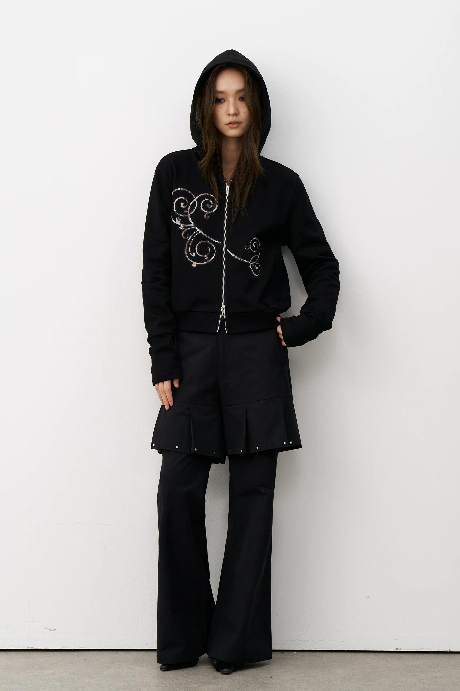 THELIGHT | RETRO HOODED CARDIGAN SWEATER【ID:TN00101】