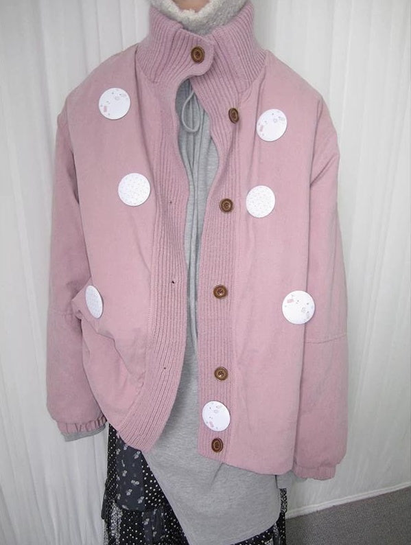 3months | KOREAN KNIT SPLICE CARDIGAN【ID:TN00061】