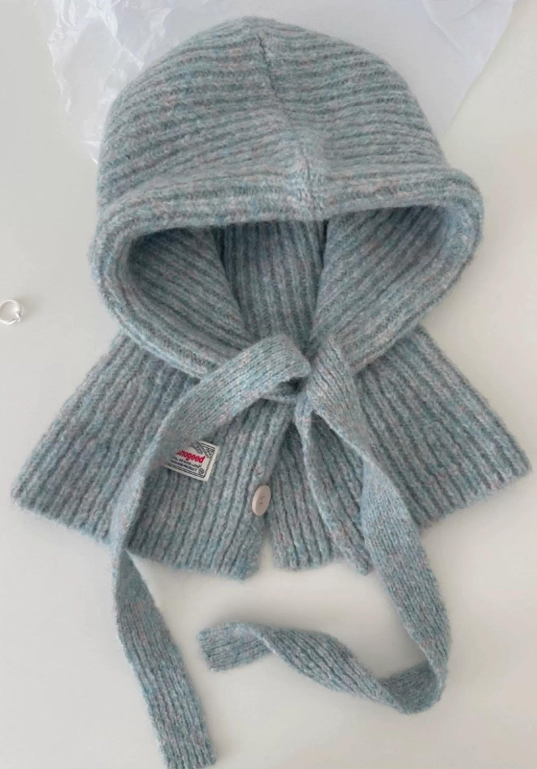 TRIA SELECT |  WINTER KNIT BALACLAVA SCARF HAT【ID:TN00004】