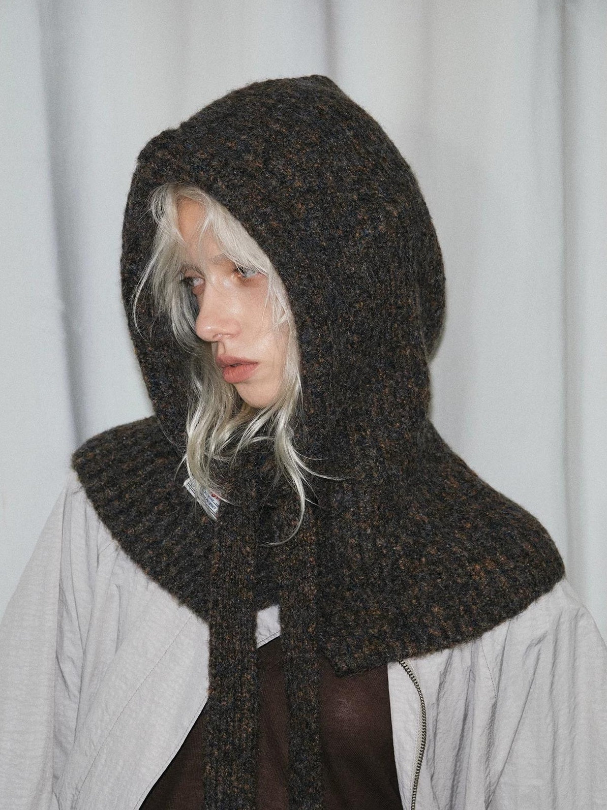 TRIA SELECT | WINTER KNIT BALACLAVA HAT【ID:TN00074】