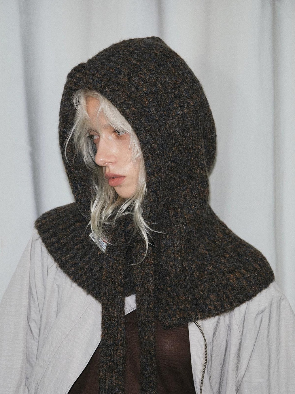 TRIA SELECT |  WINTER KNIT BALACLAVA SCARF HAT【ID:TN00004】
