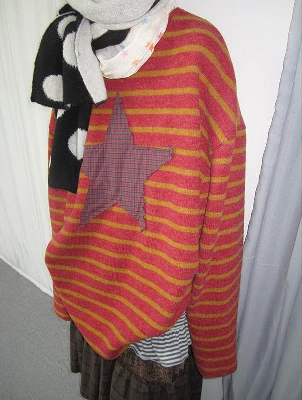 3months |  KOREAN STRIPED KNIT SWEATER【ID:TN00026】