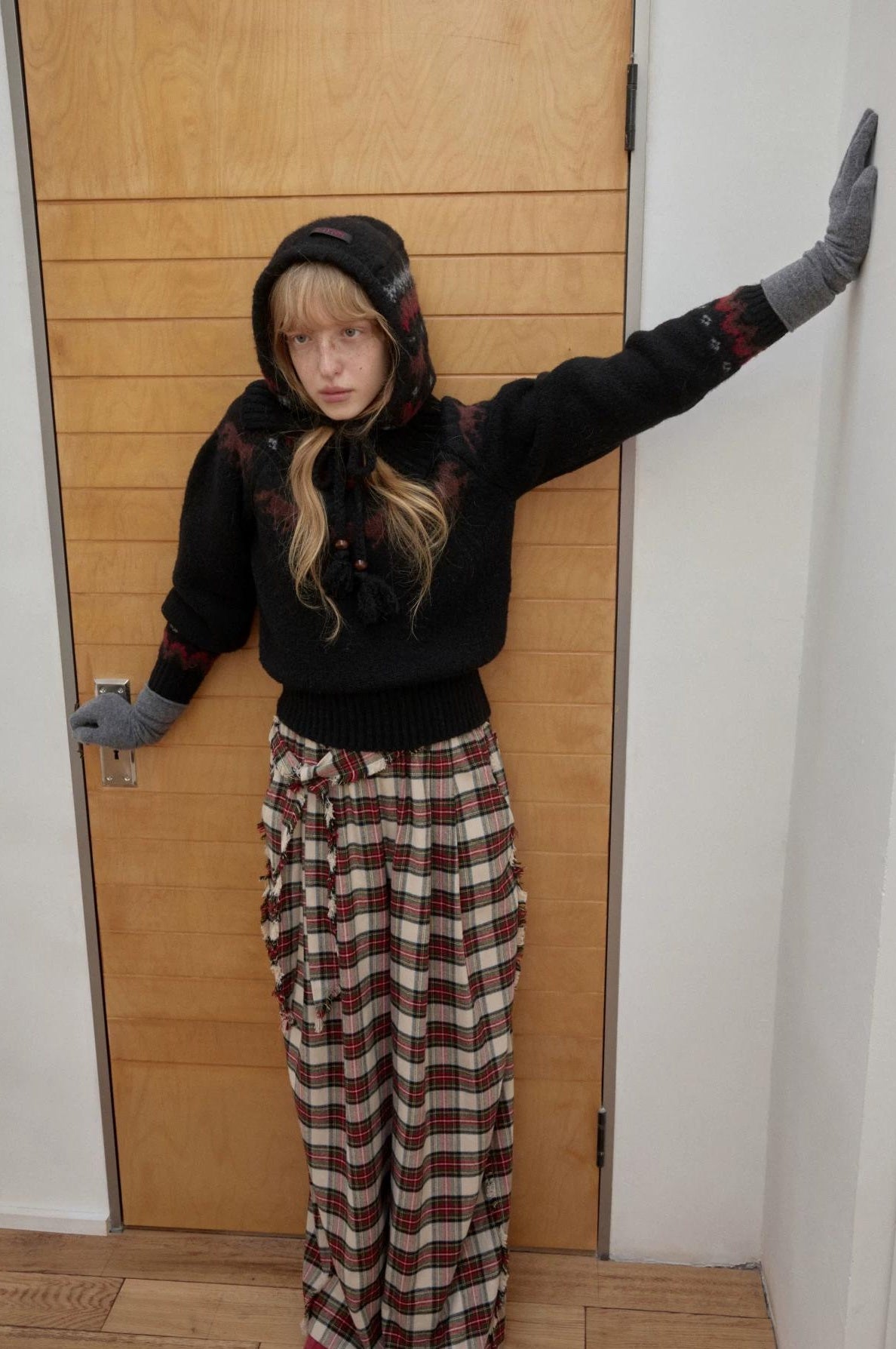 1JINN STUDIO | PLUNGING NECK KNIT SWEATER【ID:TN00068】