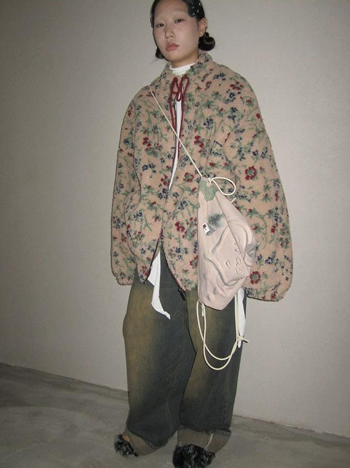 3months | RETRO PLUSH JACKET【ID:TN00050】