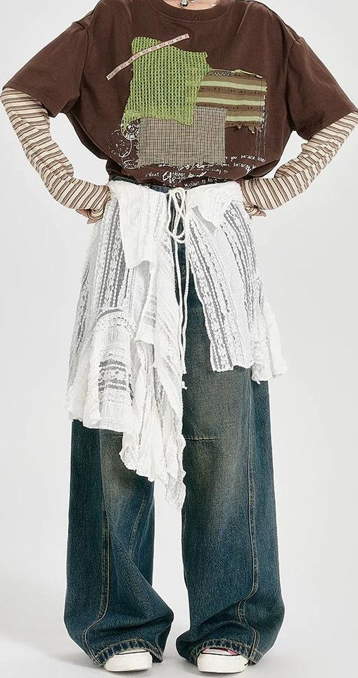 Girlyhalo |  LACE IRREGULAR HEM DRESS【ID:TN00009】