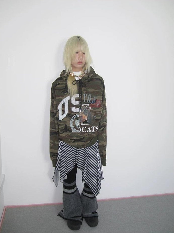 3months | CASUAL CAMOUFLAGE HOODED SWEATSHIRT【ID:TN00031】