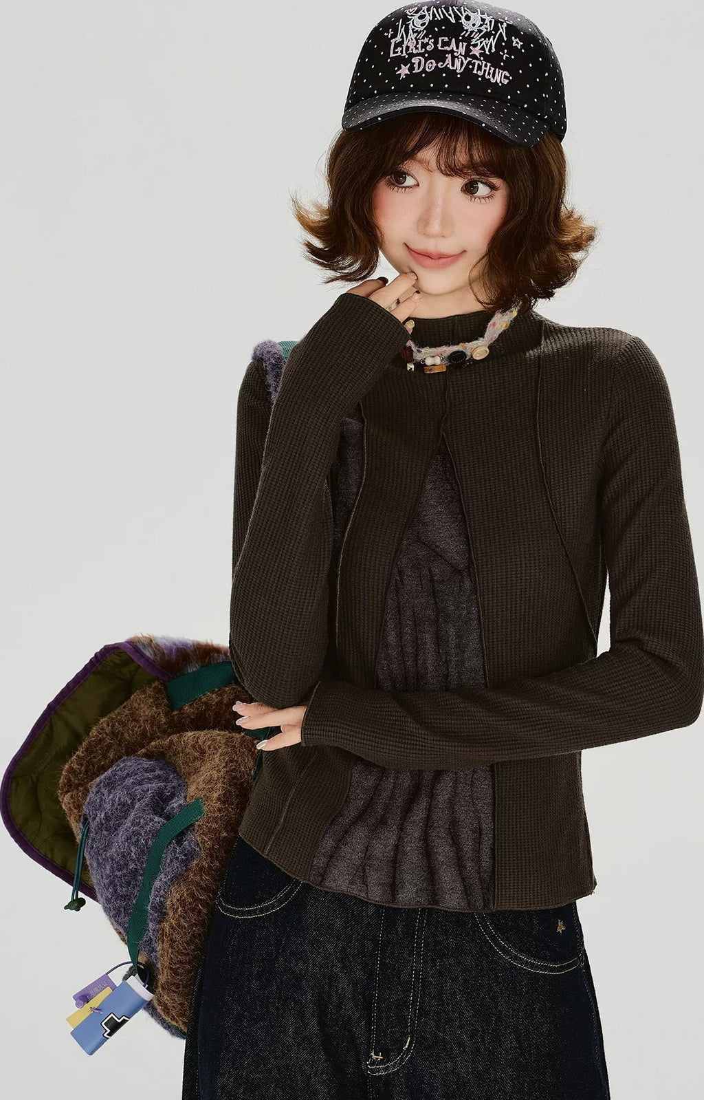 Girlyhalo |  RETRO SPICE GIRLS LONG SLEEVE TOP【ID:TN00013】