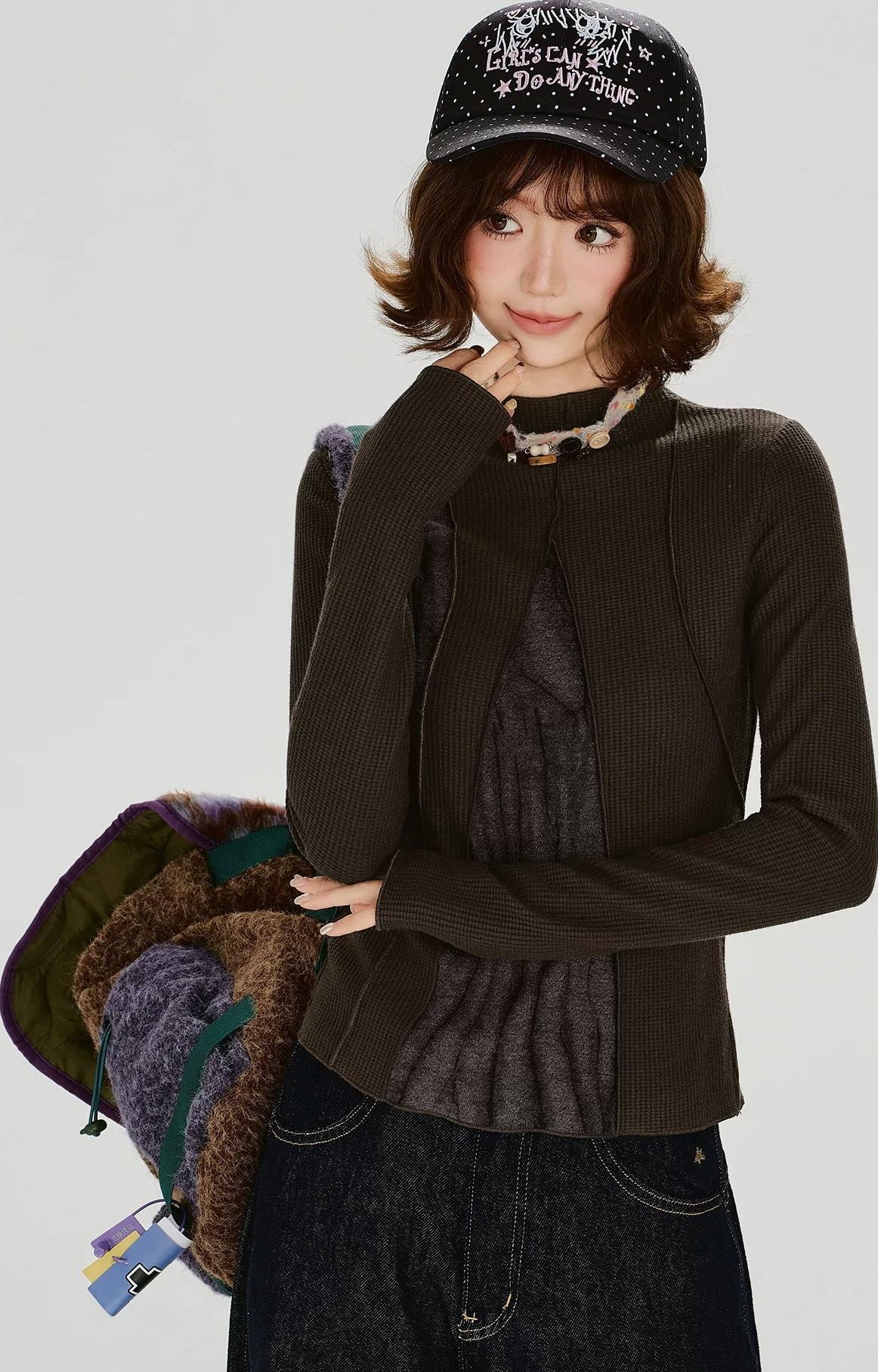 Girlyhalo |  RETRO SPICE GIRLS LONG SLEEVE TOP【ID:TN00013】