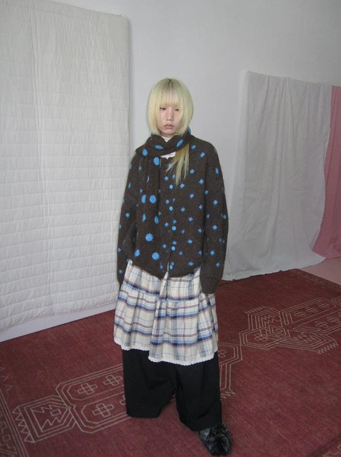 3months |  LOOSE KNITTED SWEATER JACKET【ID:TN00019】