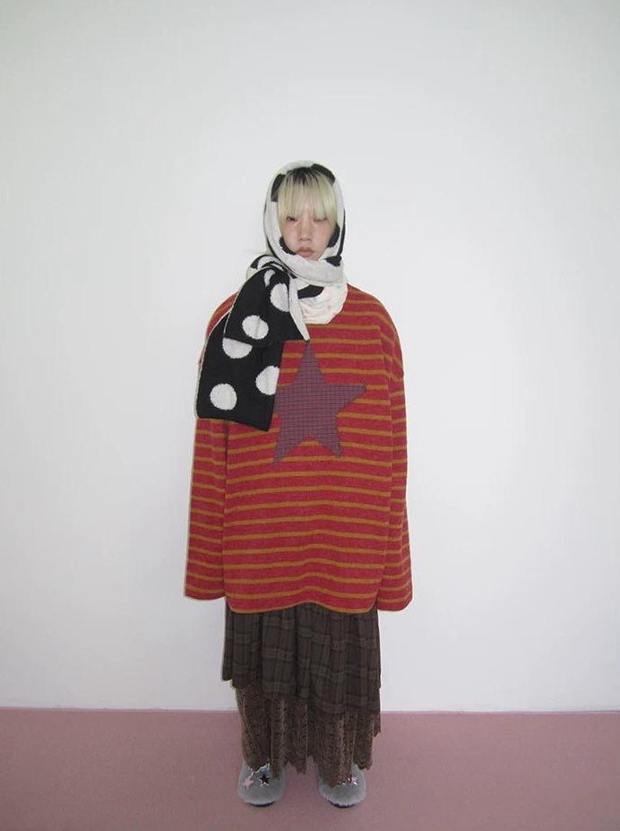 3months |  KOREAN STRIPED KNIT SWEATER【ID:TN00026】