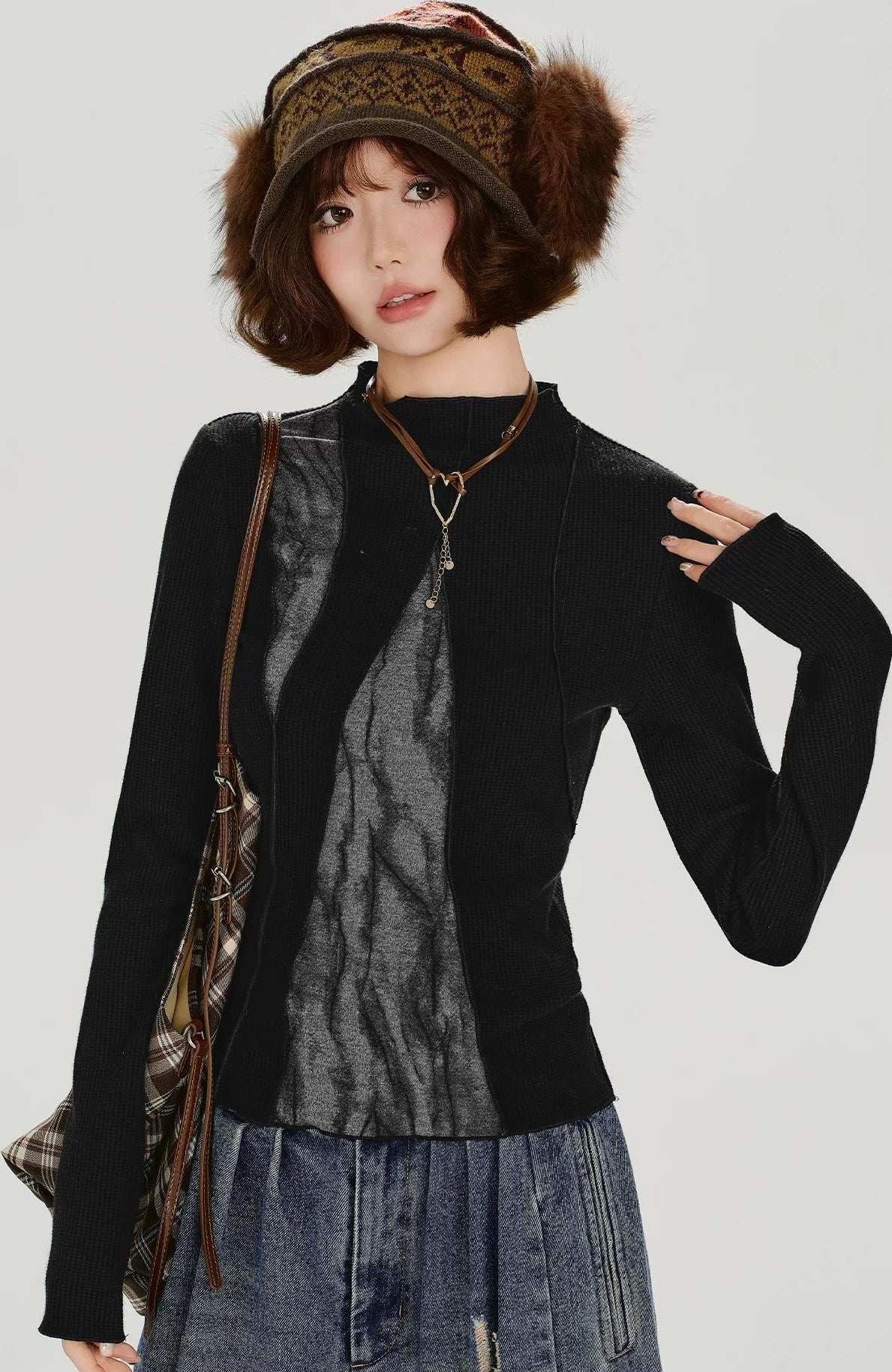 Girlyhalo |  RETRO SPICE GIRLS LONG SLEEVE TOP【ID:TN00013】