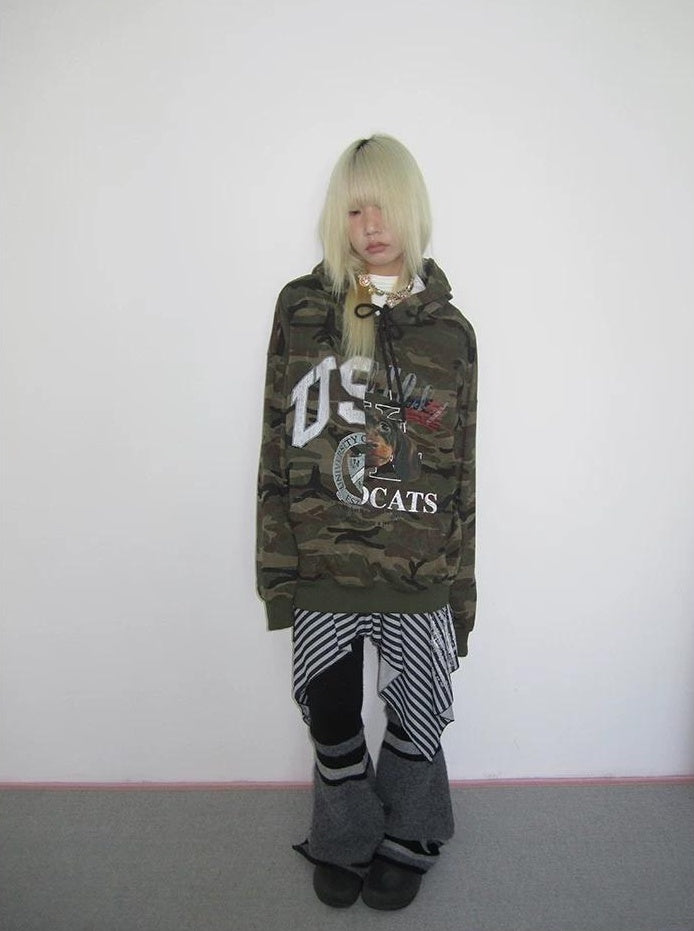 3months | CASUAL CAMOUFLAGE HOODED SWEATSHIRT【ID:TN00031】