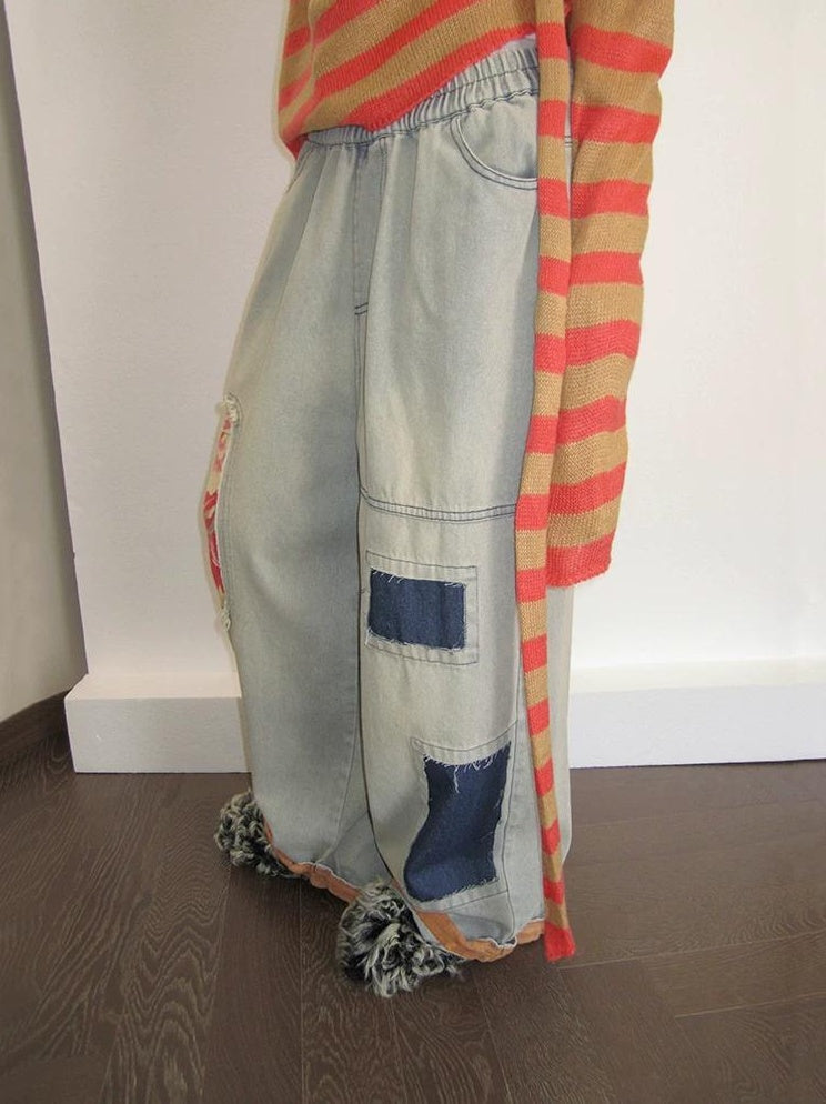 3months | VINTAGE WIDE LEG JEANS【ID:TN00055】