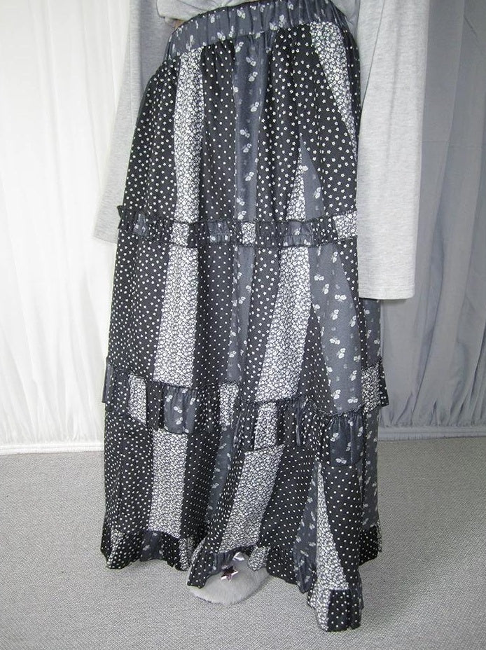 3months |  RETRO POLKA DOT A-LINE SKIRT【ID:TN00021】
