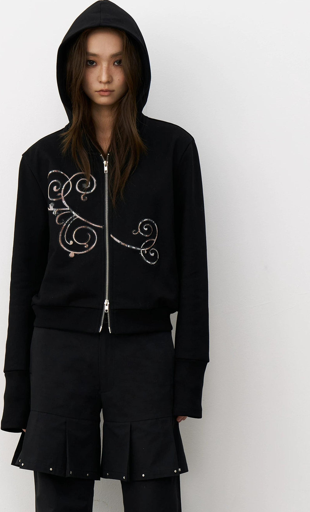 THELIGHT | RETRO HOODED CARDIGAN SWEATER【ID:TN00101】