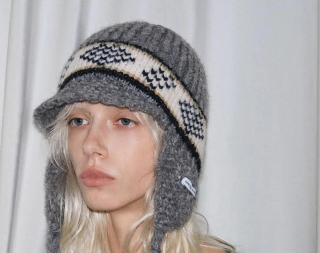 TRIA SELECT | WINTER FAIR ISLE WOOL CAP【ID:TN00073】